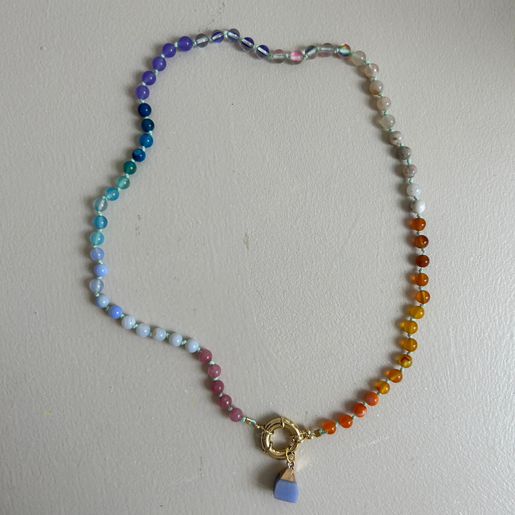 mint pastel Rainbow necklace for Maureen